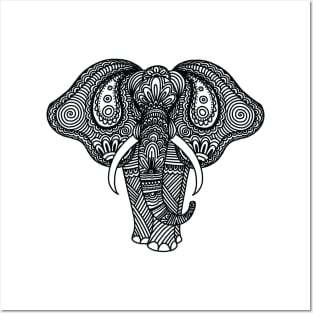 Indian elephant Posters and Art